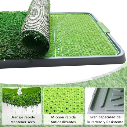 tapete de césped artificial para mascotas